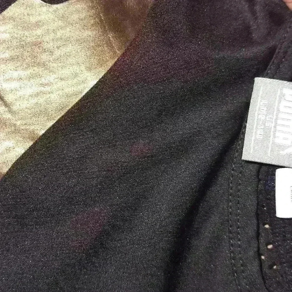 Girls dry fit puma long sleeve size large 12-14 copper and black - Picture 6 of 6